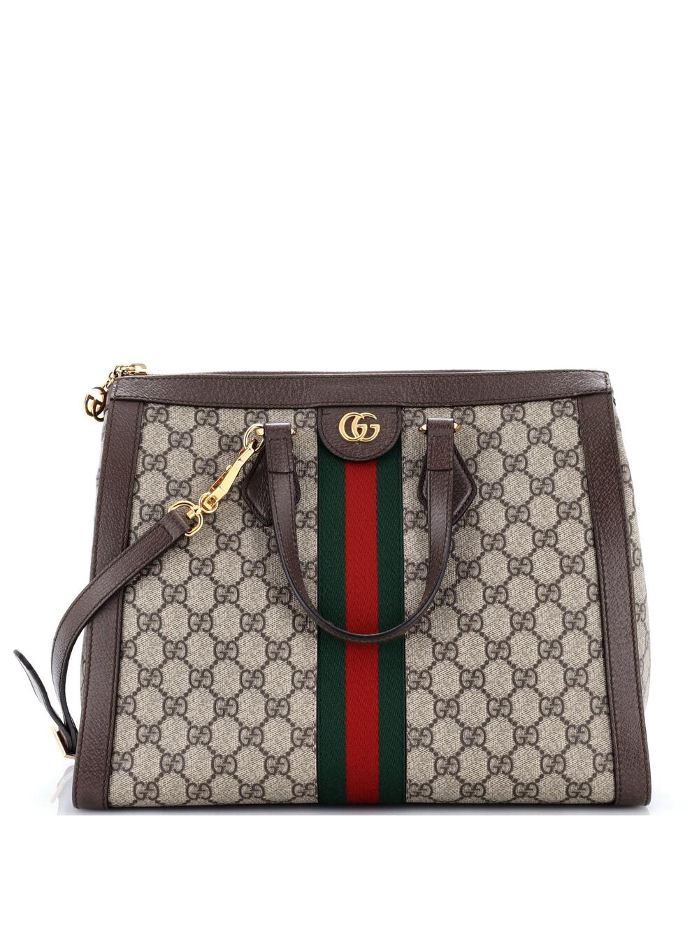 Gucci Ophidia Top Handle Tote Gg Coated #366528G16B